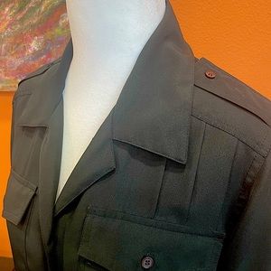 Unknown Vintage Brand Size 8 Long Sleeve Black Lightweight Blouse